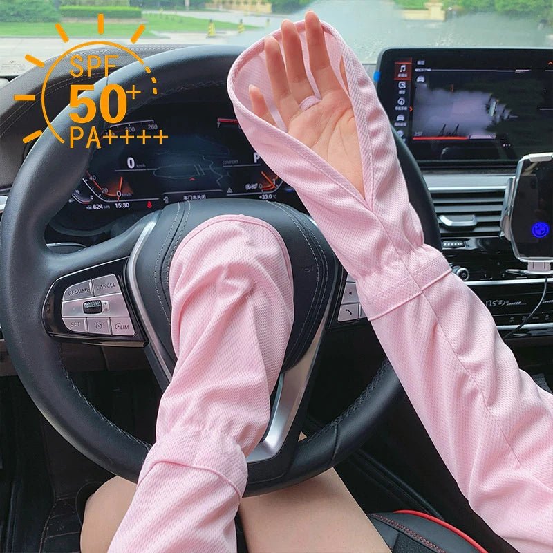 Ice Anti - Sunburn Arm Driving Sleeves For Sun Protection! - Flex Beauty
